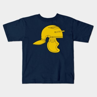 Golden Imperial Roman Helmet (Galea) Kids T-Shirt